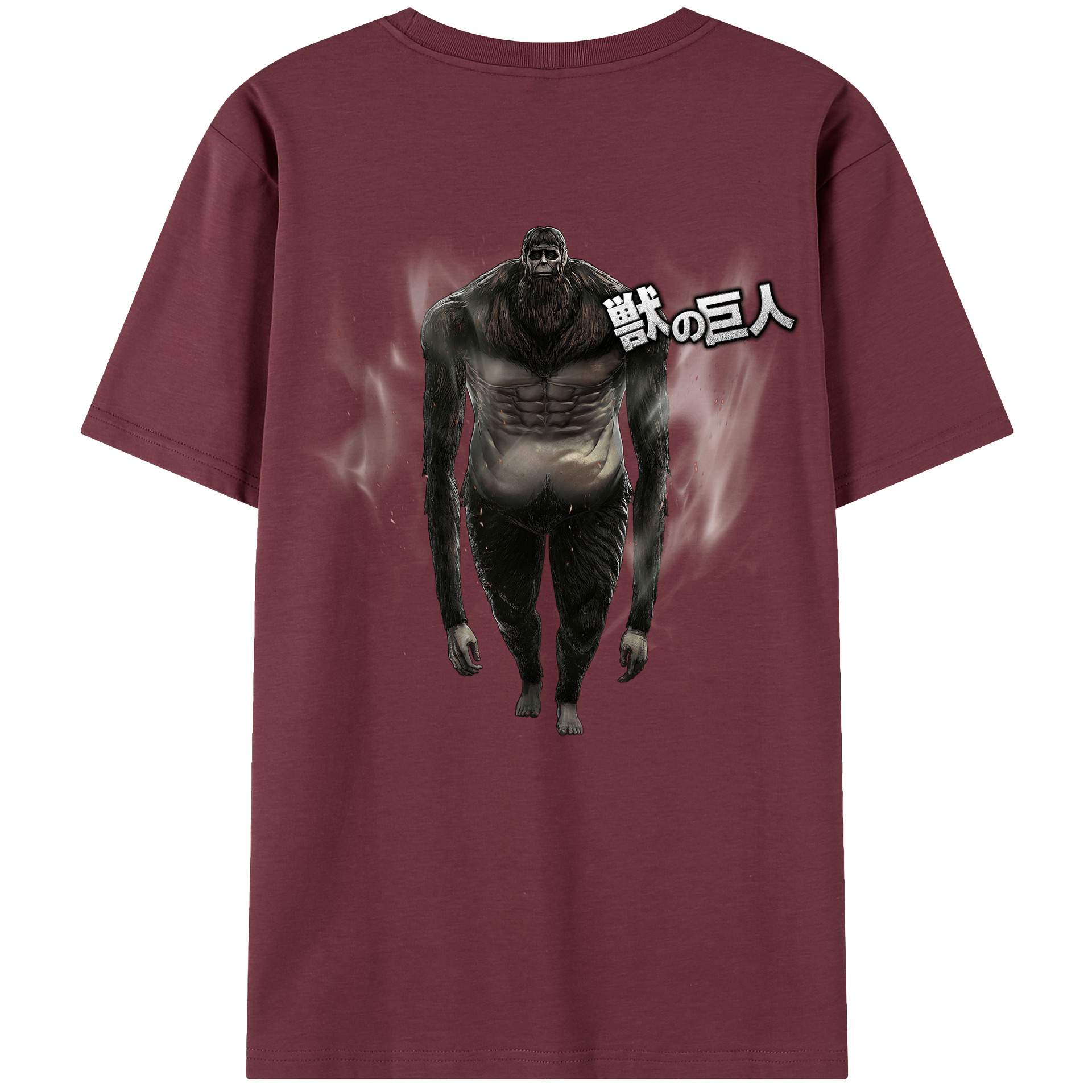 （画像用） 進撃の巨人 Attack on Titan 綿100％半袖Tシャツ（背面プリント）
